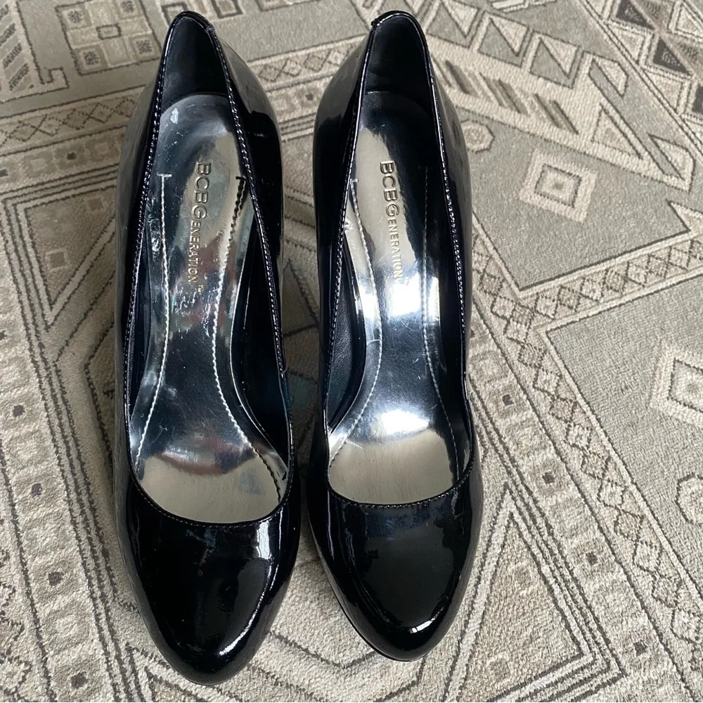 BCBGeneration Tina Black Platform Heels